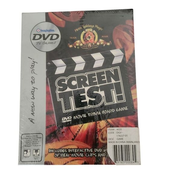 Metro Goldwyn Mayer Screen Test DVD Movie Trivia Board Game 2006 - Picture 1 of 8
